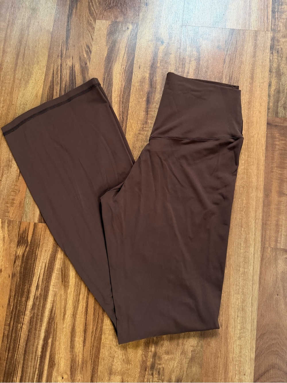aerie Chocolate Brown High-Rise Flare Leggings